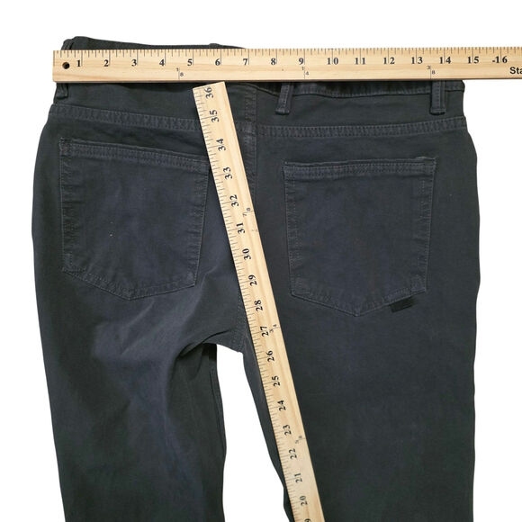 Zara Man Modern Flat Front Pants Men’s 31 Black Casual Slim Fit - Picture 4 of 6